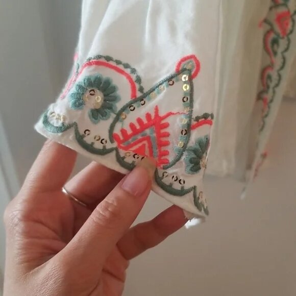 Z&L Europe Kimono Robe Jacket Bell Sleeve Embroidered Embroidery b24 - Picture 7 of 9